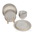 Handgeschilderd Harten Keramisch Stoneware Gift Diner Set